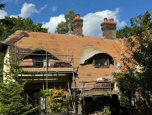 Hunstanton Roofing Services 5 This is a photo of a roof being repaired in Hunstanton. Installation carried out by Hunstanton Roofing Services