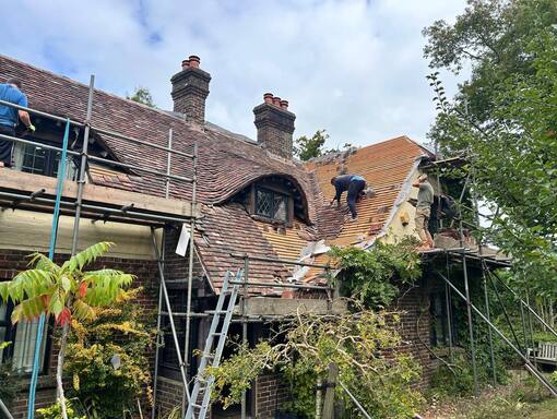 Hunstanton Roofing Services 9 This is a photo of a roof being repaired in Hunstanton. Installation carried out by Hunstanton Roofing Services